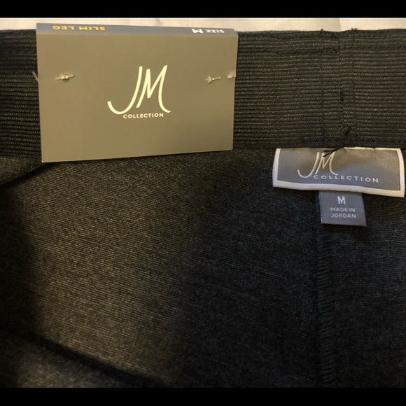 Brand New with Tags JM Charcoal Grey Slim Slacks- Medium - Picture 4 of 5